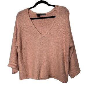 360 Sweater Long Sleeve cropped knit Sweater size Small